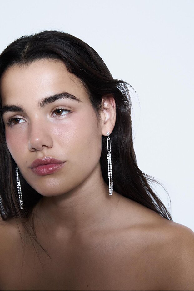 Uzun Parlak Küpeler - 2