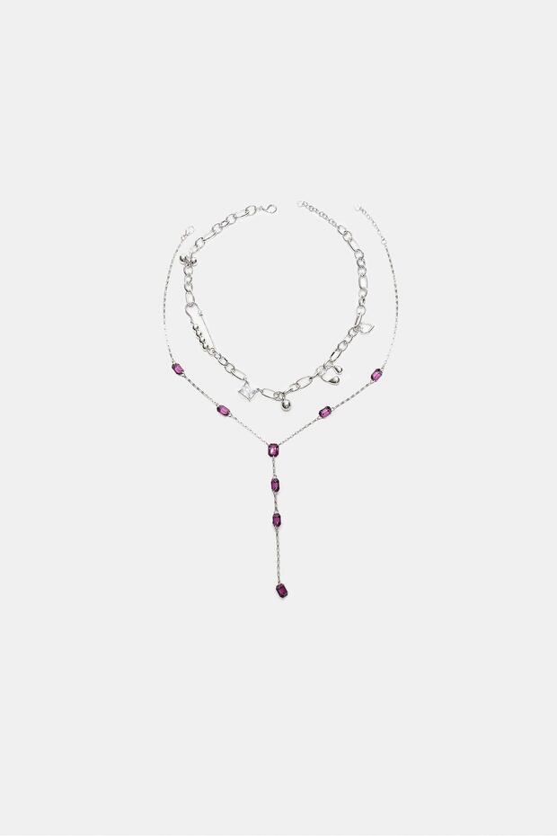 2'li lariat takı kolye seti - 5
