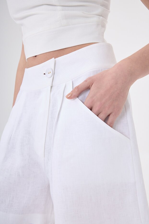 Nivriti Keten Şort - 7