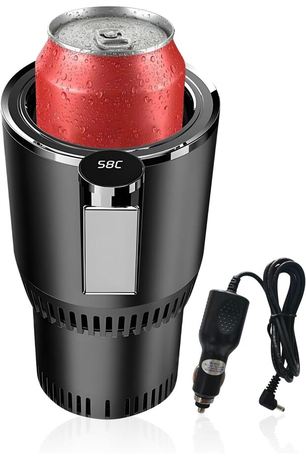 2-in-1 Smart Car Cup Cooler and Heater, Smart Cup for Car with LED Temperature Display - 1
