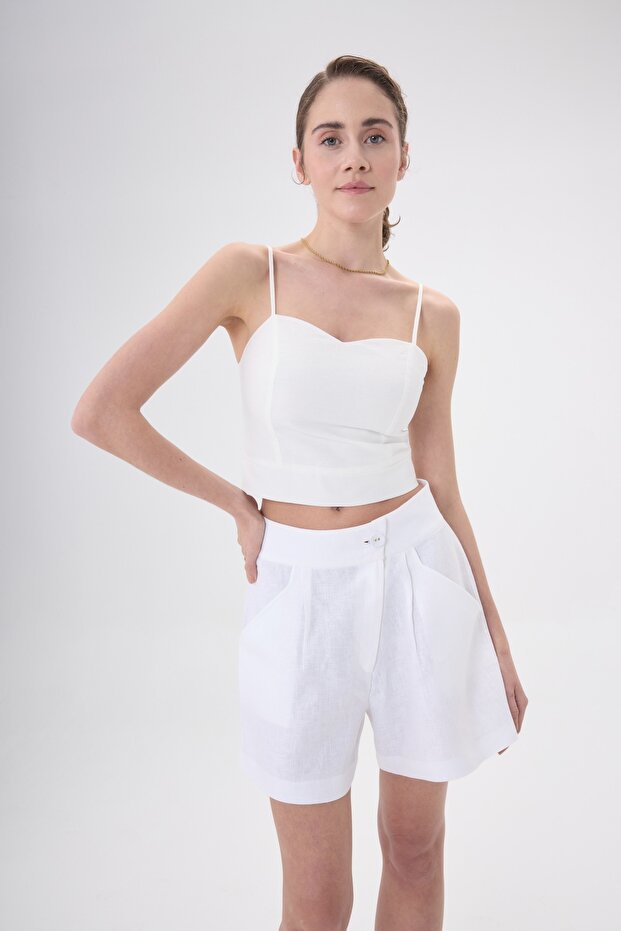 Nivriti Keten Şort - 4
