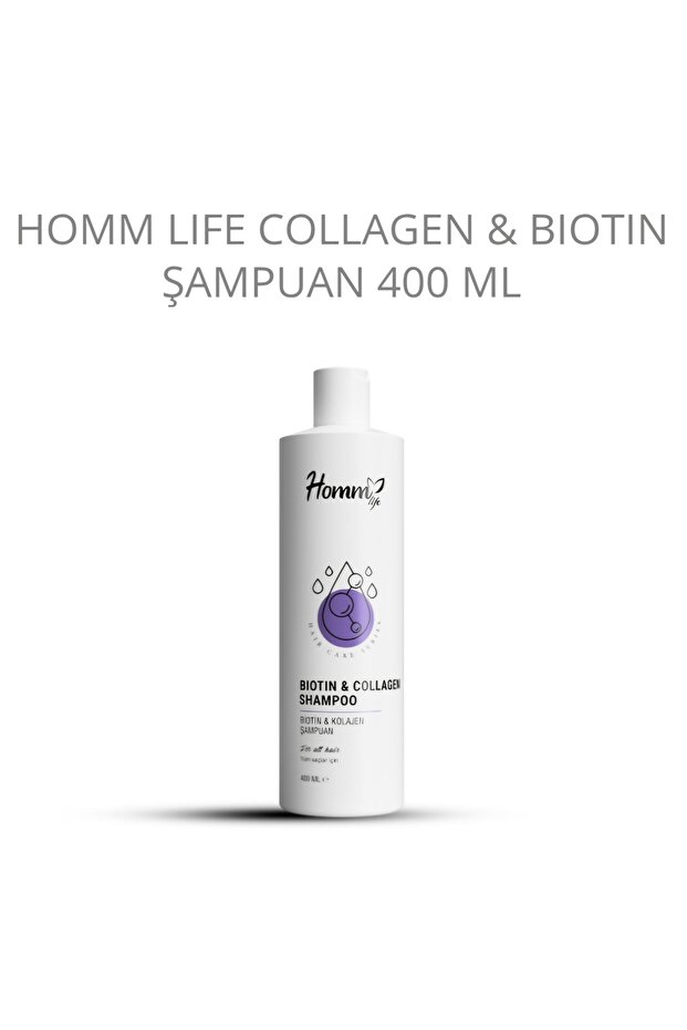 Homm Life Collagen & Biotin Şampuan 400 ml - 1