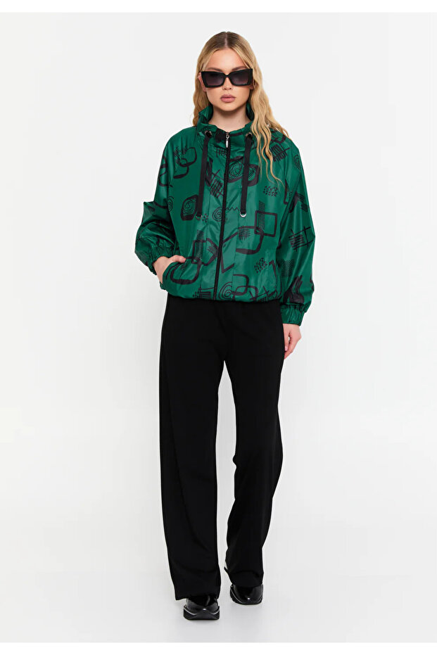Special Printed Spring Lined Thin Coat - 1