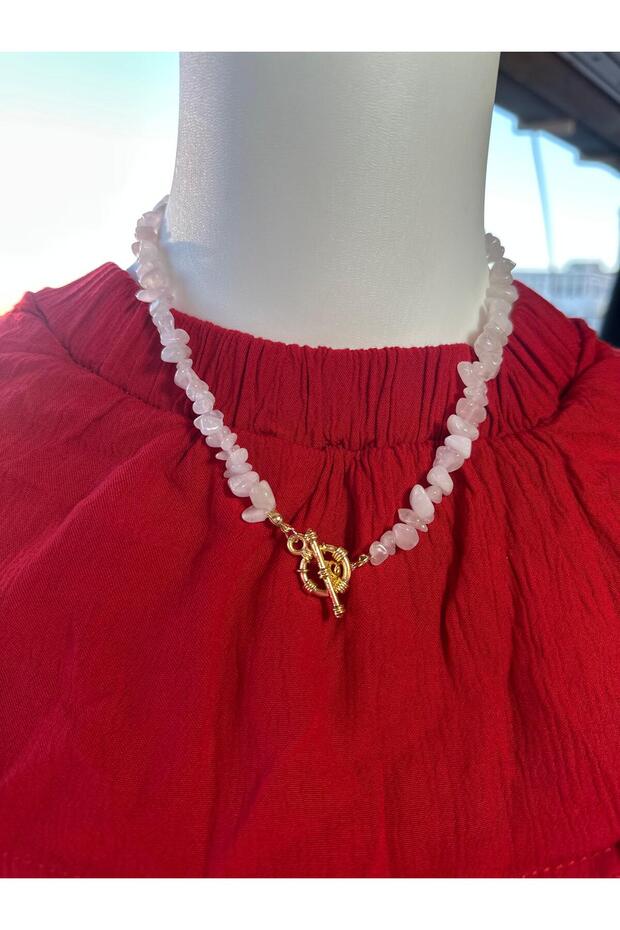 Pinterest Model Quartz Natural Stone Necklace, t Closure Natural Stone