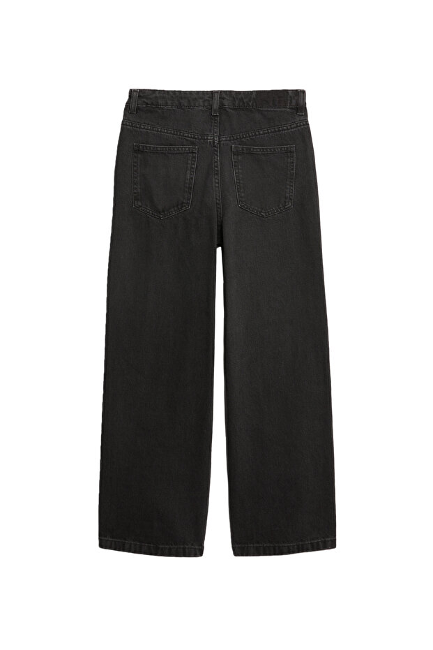 Geniş Paça Denim Pantolon - 2