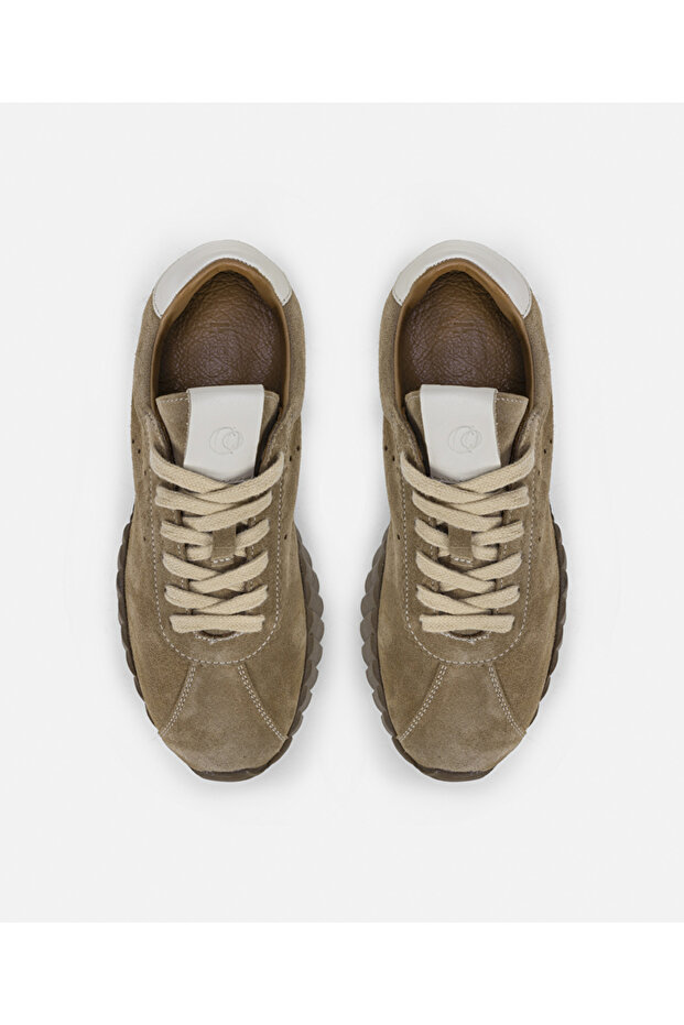 %100 deri colorblock sneaker - 5