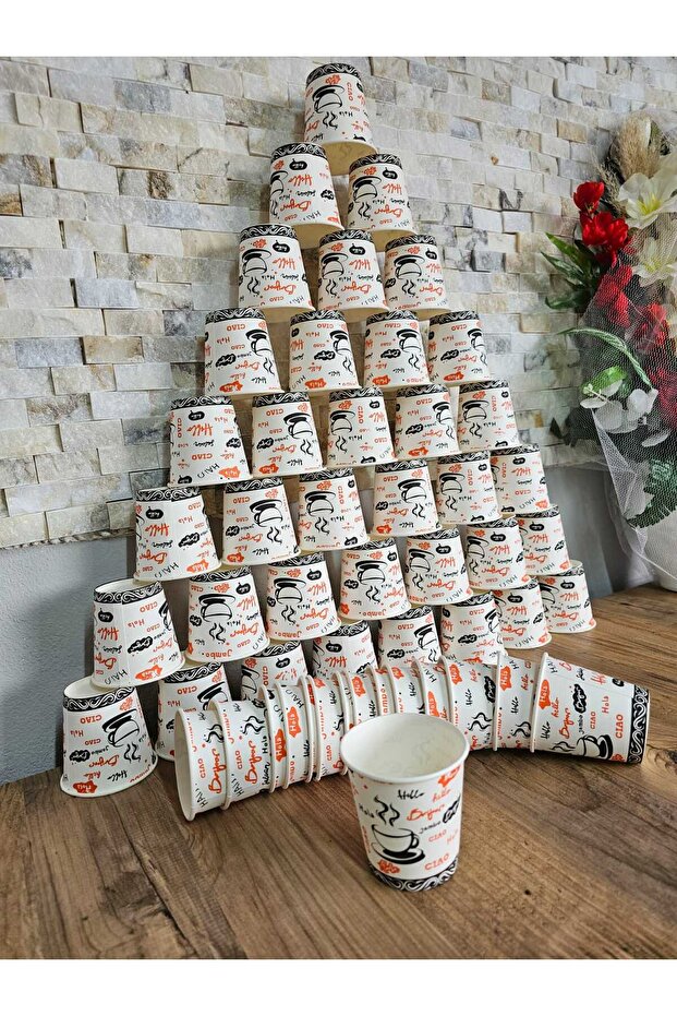 6.5 Oz Karton Bardak - 50 ADET - 2