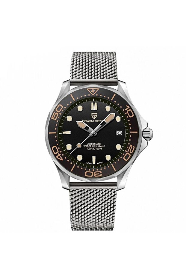 PD-1667 '007' James Bond Seamaster 42MM Mesh Bracelet Men's Watch