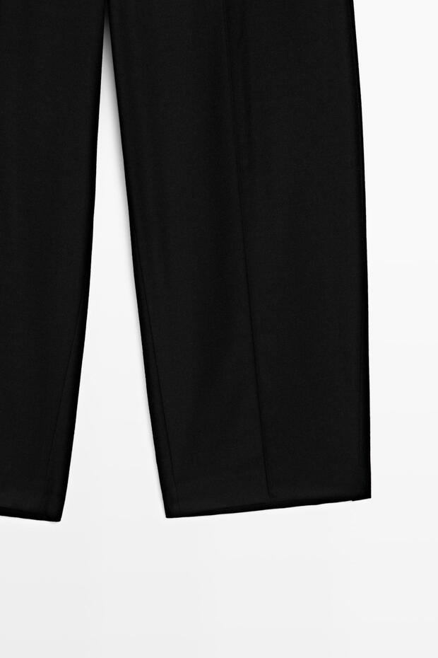 Elastik belli barrel fit pantolon - 7