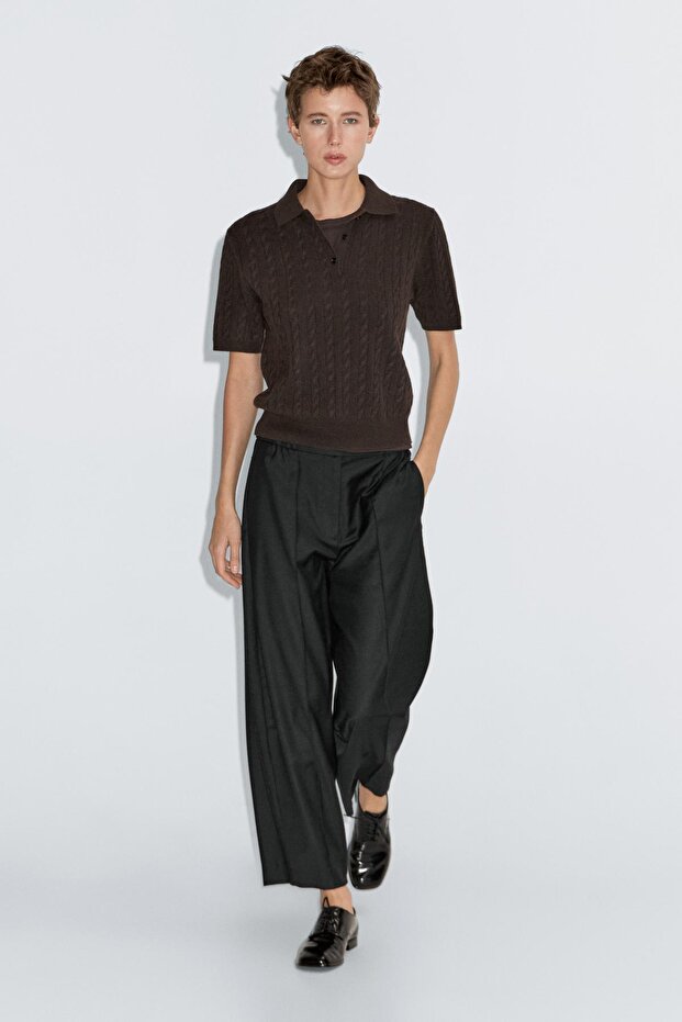 Elastik belli barrel fit pantolon - 2