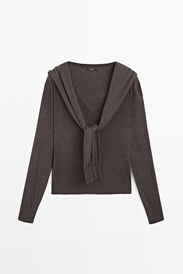 Çok yönlü kollu triko kazak - 5