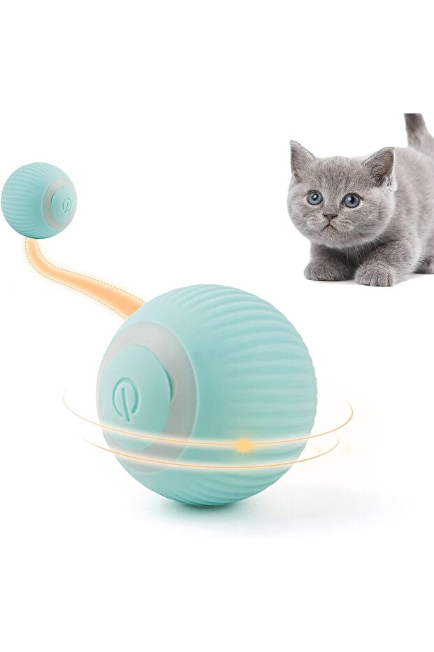SKY-TOUCH Interactive Smart Cat Ball - Automatic 360° Rotating USB Rechargeable Toy - 1
