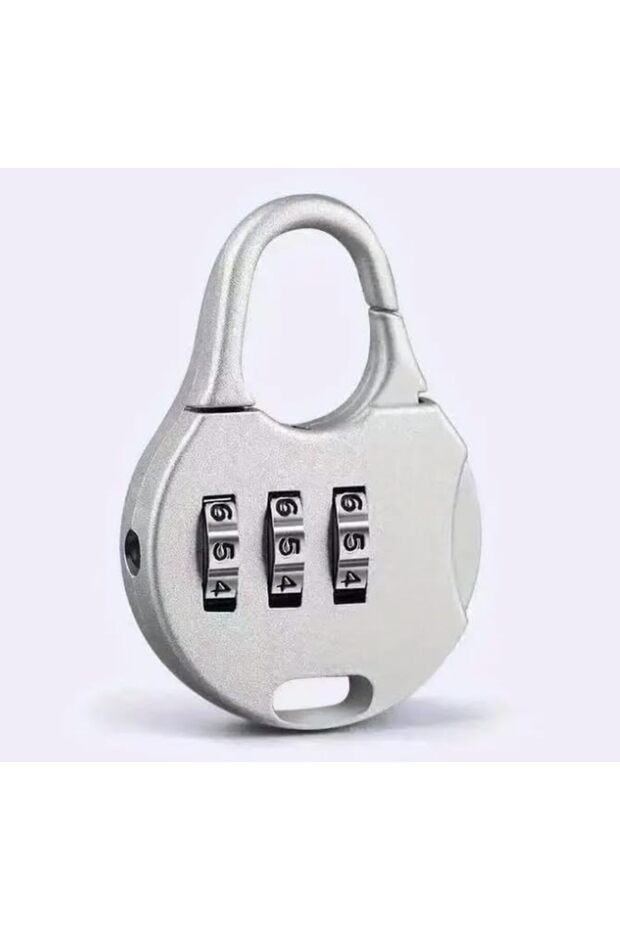 Two pieces Lock 3-Digit Resettable Mini Combination Lock – Compact & Secure Travel Padlock for Sui - 6