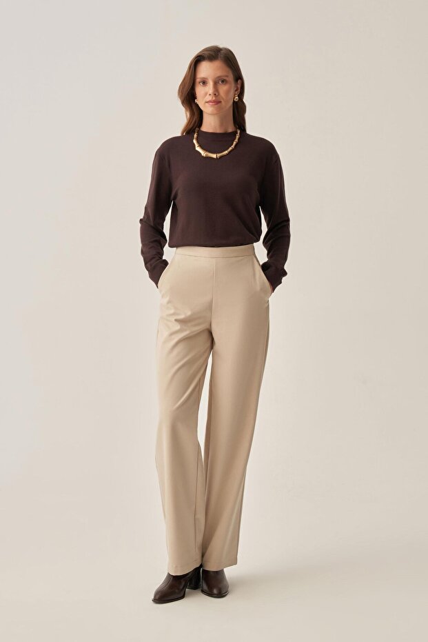 Stone-Dyed Interlock Office Trousers
