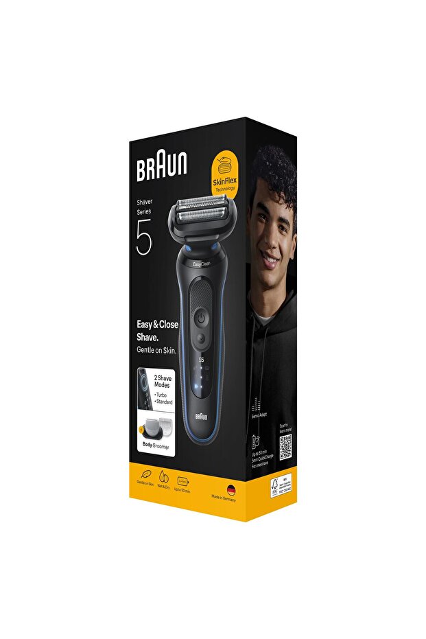 Series 5 Elektrikli Tıraş Makinesi, Islak ve Kuru, Vücut Başlığı, 52-B1600S - 8