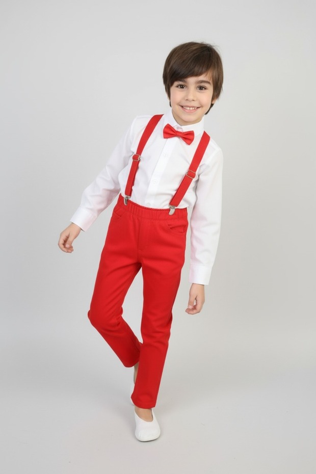 Boy's Pants, Suspender, Bow Tie, Shirt Special Occasion Set – 3 Pieces October 29 April 23