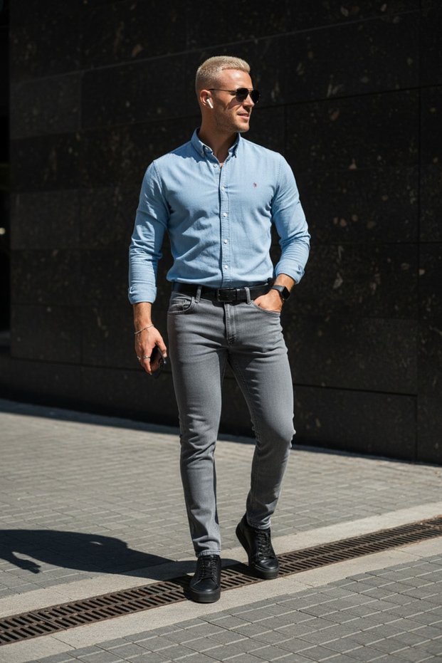 Men's Stretch Fabric Regular Fit Jeans