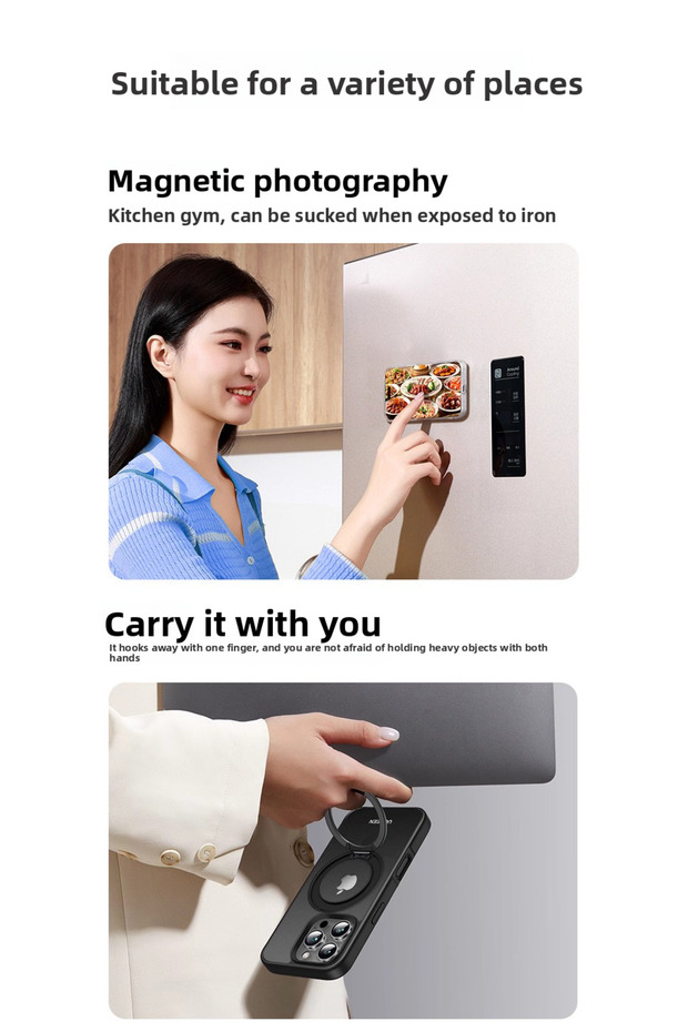 UGREEN Magnetic Case for iPhone 16 Pro Max with 360-degree Rotating Stand - 3