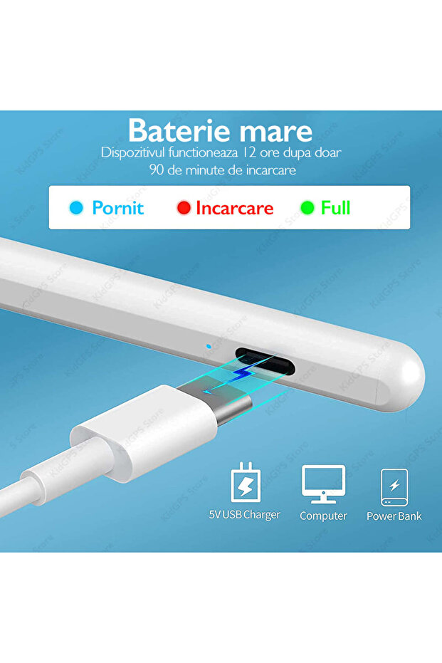 Стилус за iPad Techone® A3T, бял - 7