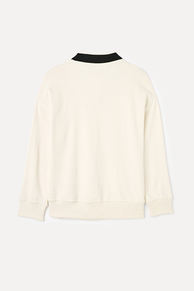 POLO YAKA SWEATSHIRT - 5