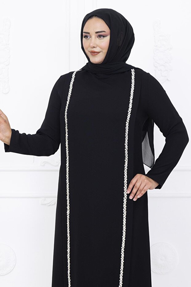 Yakut Abiye Elbise Siyah - 2