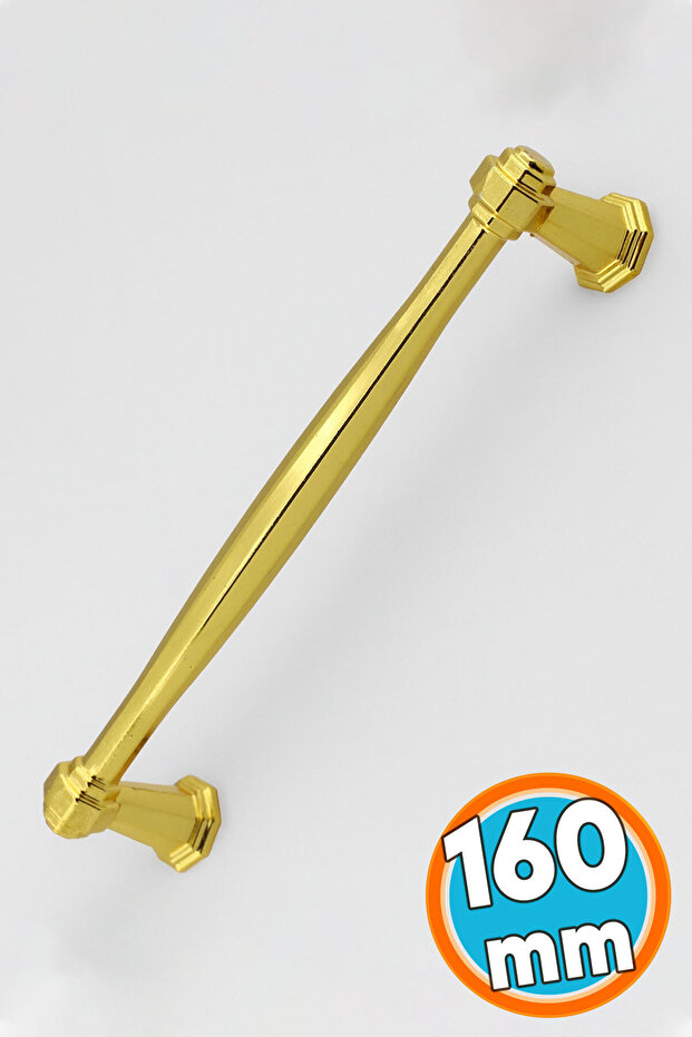 Furniture Kitchen Cabinet Drawer Cupboard Door Handle Flat Metal Handles Knob Handle 160 mm Gold