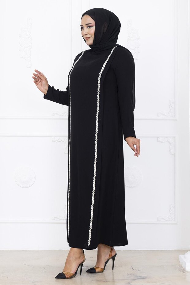 Yakut Abiye Elbise Siyah - 3
