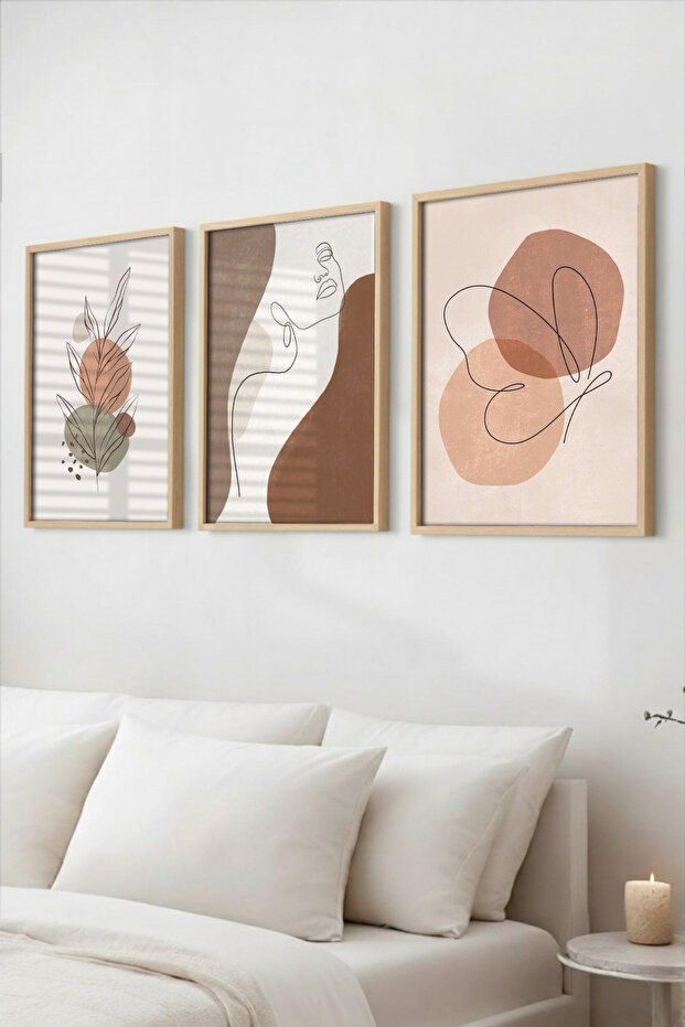 Bohemian Style 3 Piece Framed Decorative Painting Set