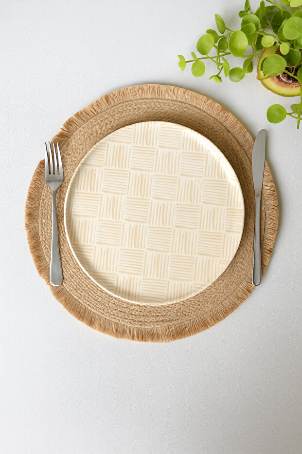 | Rustic | Pasta - Tatlı Tabağı 2'Li Set 22 Cm - 1