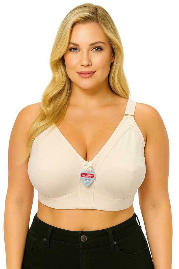C Cup Wireless Non-Shaping Seamless Breast Enhancement Bra Without Squeezeing the Nipples, Large Size Supporting Bra - 1