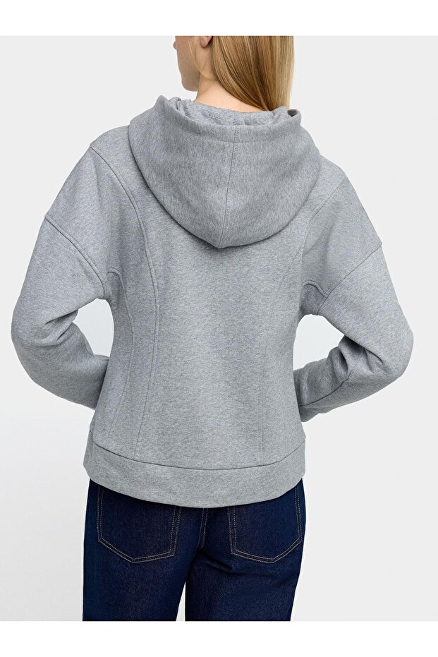 Pamuklu Kapüşonlu Sweatshirt - 4