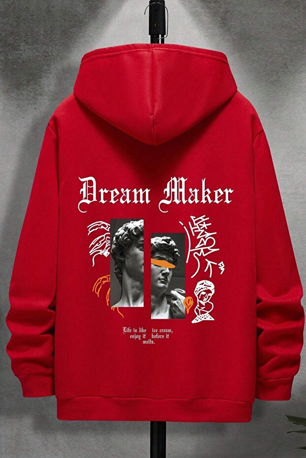سويت شيرت كبير الحجم مطبوع للجنسين من Dream Maker