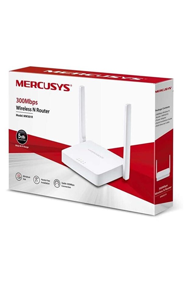 TP-Link Mercusys MW MW301R 2 Port 300 Mbps Kablosuz Router - 3