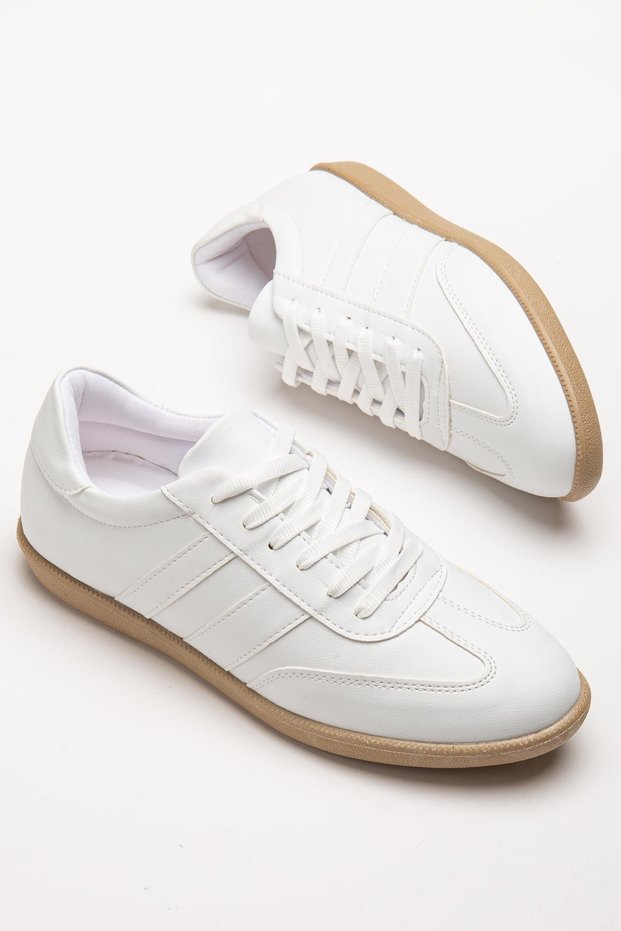 Thin Sole Two Color Futsal White Skin Women's Sports Shoes