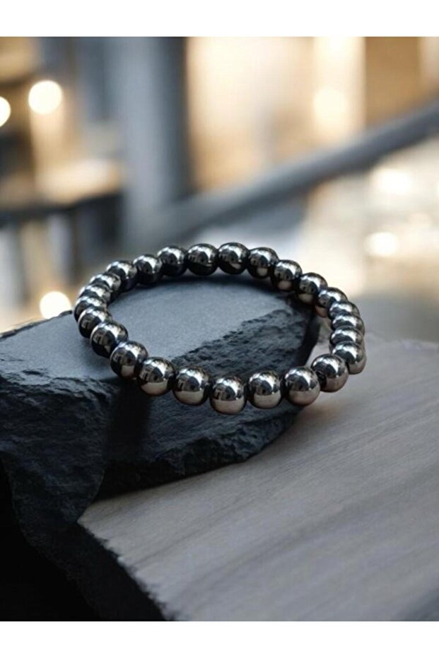 Hematite Natural Stone Bracelet 8mm