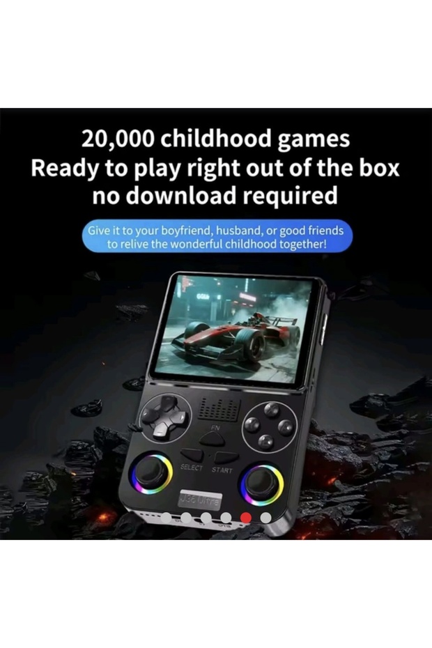 Blue J36Ultra Handheld Gaming Console Retro Portable Game Player Online Multiplayer Support With RGB - 2