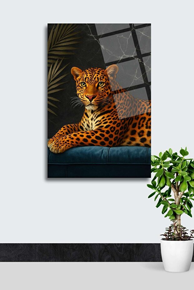Leopard Glass Table 381 - 3
