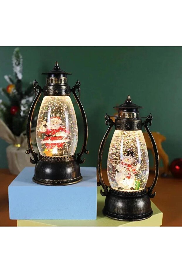 Yılbaşı Kardan Adam Gece FENERİ Lambası - 1