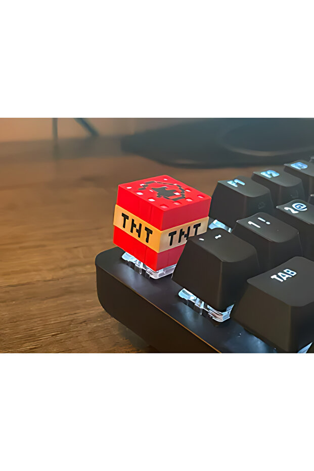Minecraft TNT Klavye Tuşu Keycap - 3