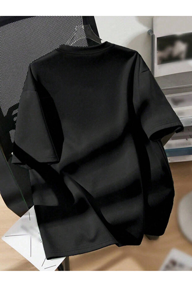 تي شيرت عادي برقبة دائرية مطبوع عليه نمر الكرز للجنسين مصنوع من القطن بنسبة 100% - 2