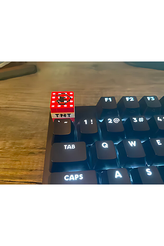 Minecraft TNT Klavye Tuşu Keycap - 1