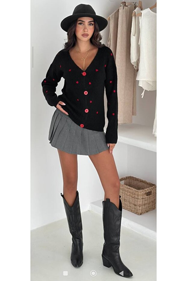 Kardigan sa uzorkom srca - 3