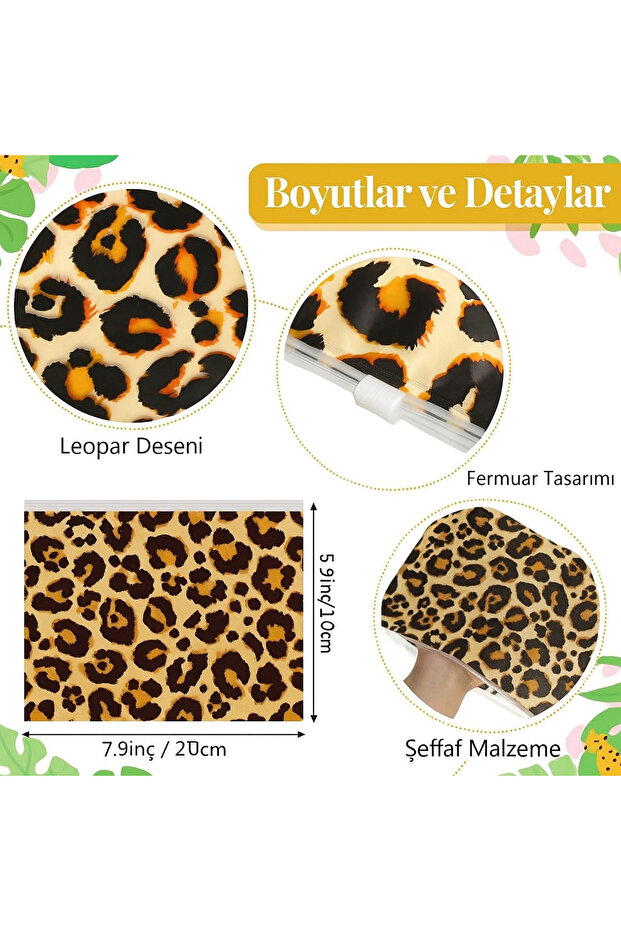 Leopard Patterned Multi-Purpose Makeup Bag - 1