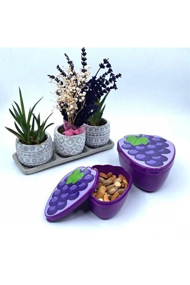 Nestable Grape Model Storage Container Set - 3