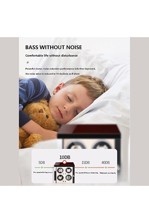 Double Watch Winder Retro Self-Winding Mechanical Watch Box For 2 Mechanical Watches, 5 Rotating Mod - 5