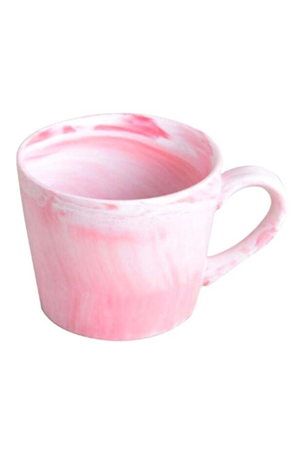 Ceramic Mug Pink/White - 1