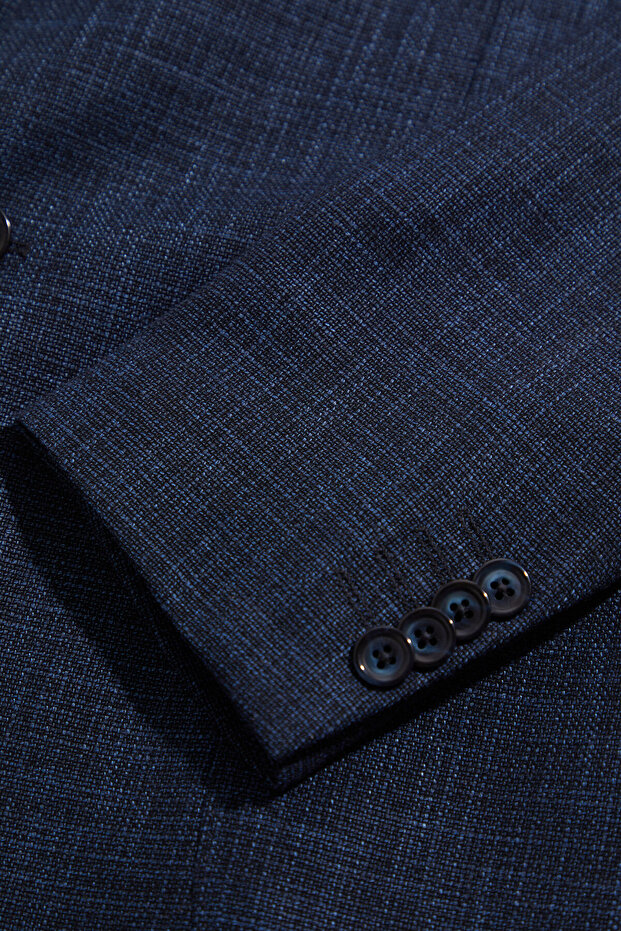 LACİVERT DÜĞMELİ CEKET - 5