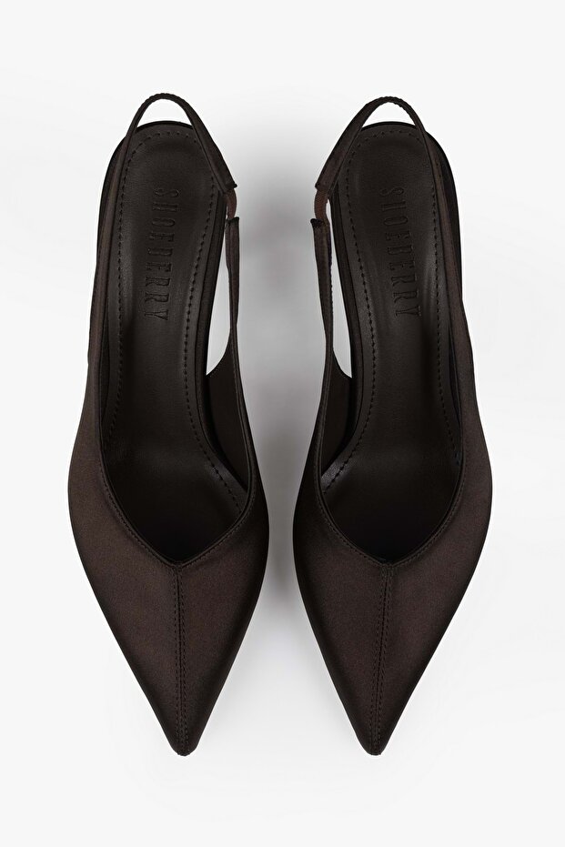 Women's Avoria Coffee Satin Stiletto
