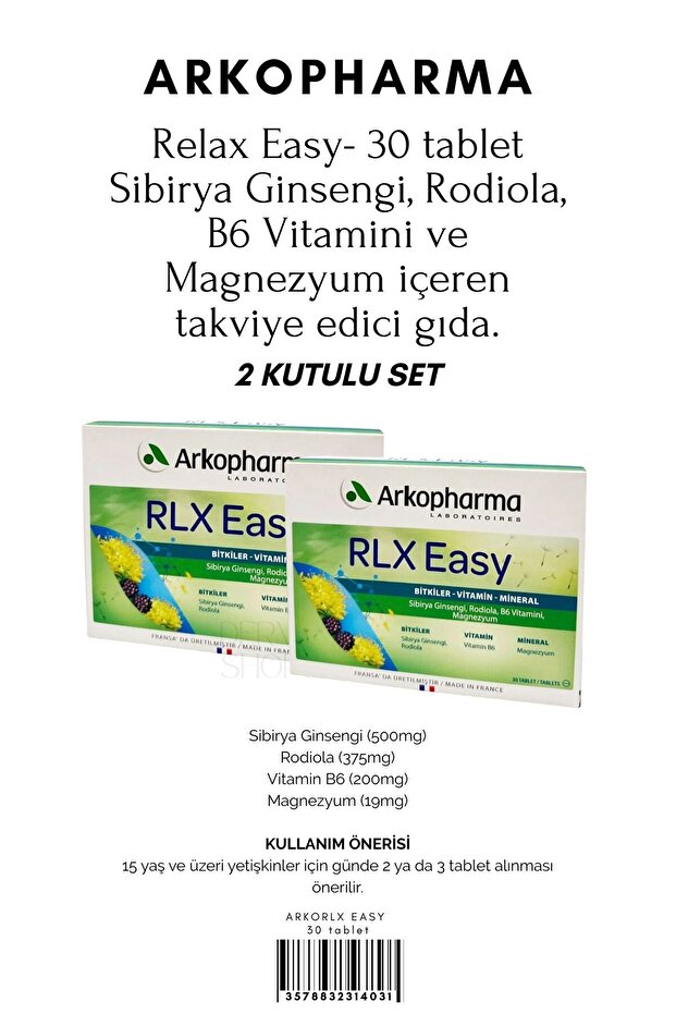 Relax Paket | 2 KUTU X 30 Tablet Form | 01 Relax DS - 1
