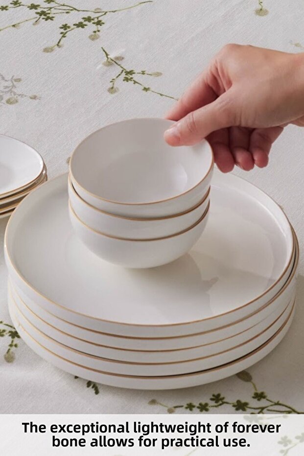 Gold Forever Bone Fika 22dílná snídaňová sada pro 6 osob - 7